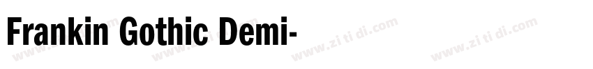 Frankin Gothic Demi字体转换